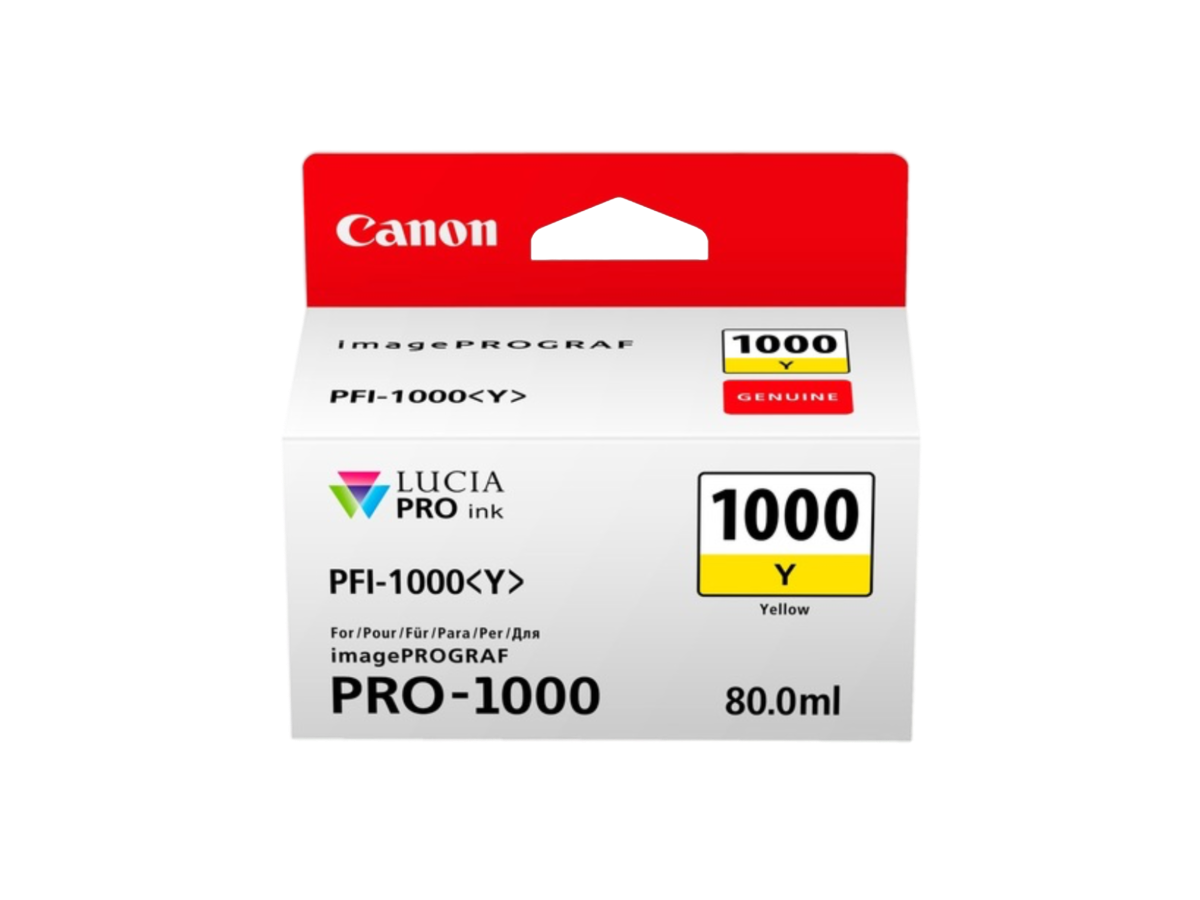 CANON CART.TINTA PFI-1000 AMARILLO 80ML 