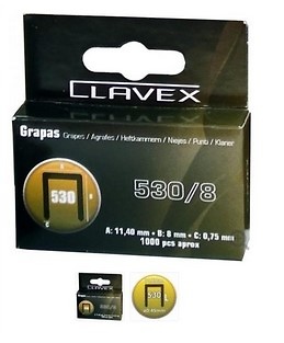 EDGE CLAVEX GRAPAS METALICAS P/BRICO 530 1000 UD. 