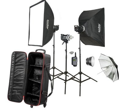 GODOX KIT FLASH DE ESTUDIO MS 300-D 