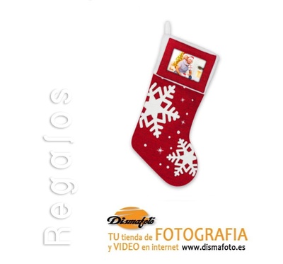 M. CALCETIN NAVIDAD ROJO MODELO COPO DE NIEVE 