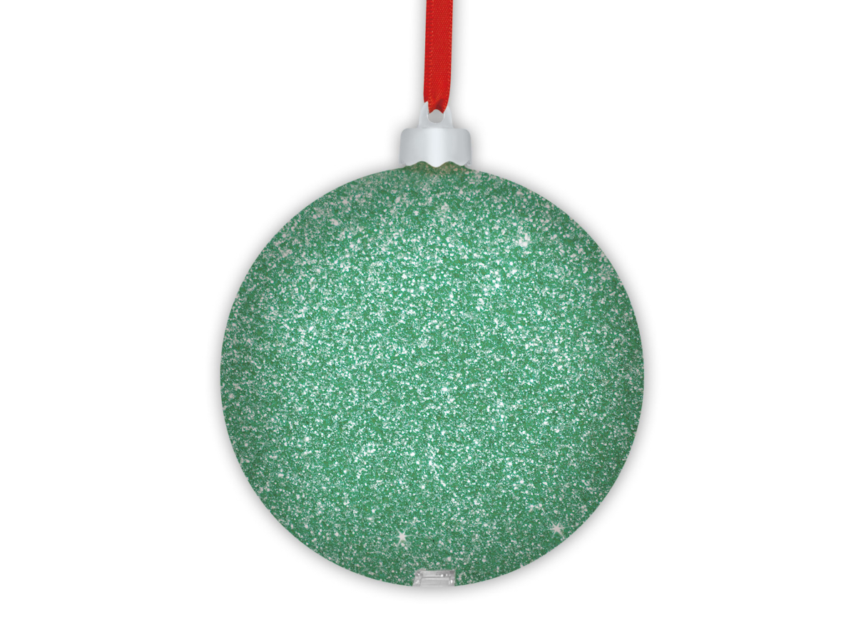 M. COLGANTE NAVIDAD FORMA BOLA REF. SF-105E1 SNOW FLAKE GREEN 