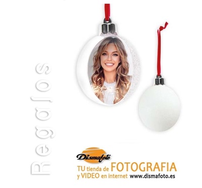 M. COLGANTE NAVIDAD FORMA BOLA REF. SF-120WH SNOW FLAKE WHITE 