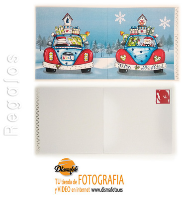 TARJETA UB NAVIDAD 12X12 COCHE NÂº1 10 UD 