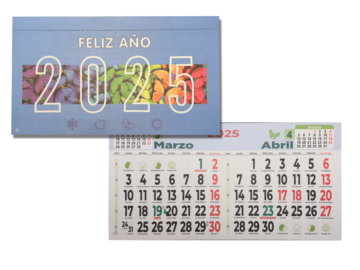 CALENDARIO FALDILLAS MOD. 50 BIMENSUAL ANCHO 23.5 CM. 100 UNIDADES