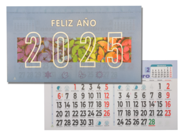 CALENDARIO FALDILLAS MOD. 51 BIMENSUAL ANCHO 33.5 CM. 1 UNIDAD