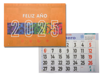 CALENDARIO FALDILLAS MOD. 53 MENSUAL ANCHO 33.5 CM. 1 UNIDAD