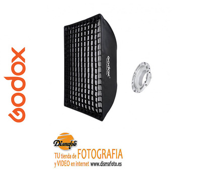 Paraguas Godox interior Blanco-exterior Negro 84cm –