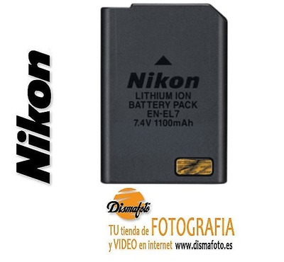 gesto Cereza actualizar NIKON BATERIA EN-EL 7 E+ECO - Energía, Baterías para cámaras, Energía,  Baterías - Dismafoto S. A.